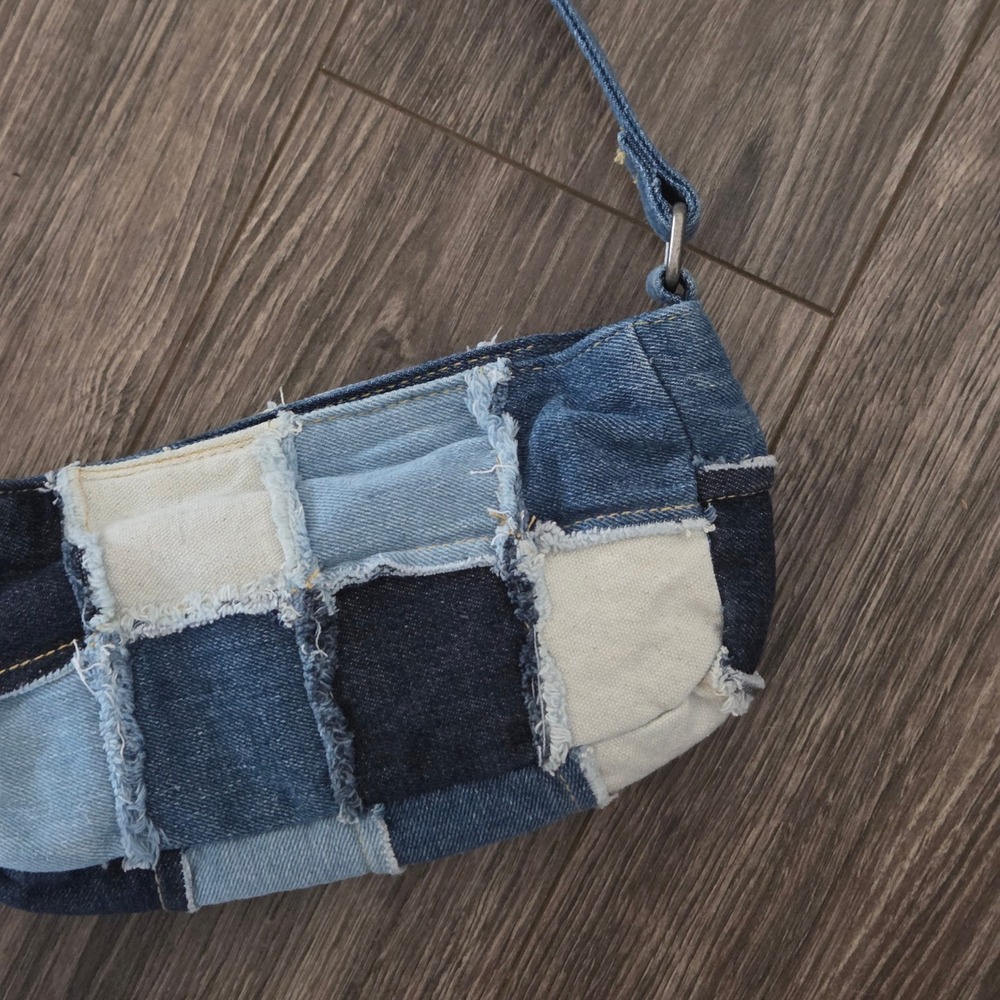 Lee x Kacey Musgraves Patchwork Denim Mini Shoulder Bag Small Y2K NEW - Picture 3 of 9